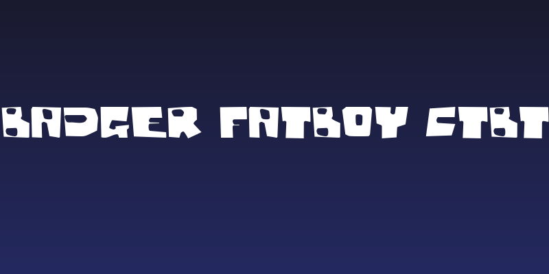 Badger Fatboy CTBT Social Header
