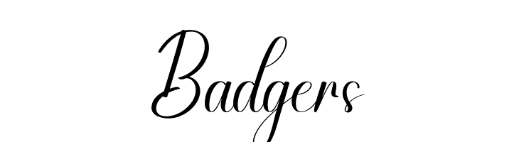Badgers  font caratteri gratis
