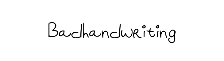 Badhandwriting  font caratteri gratis