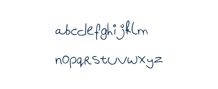 Badhandwriting Lowercase