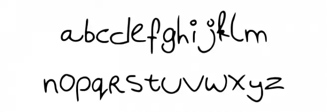 Badhandwriting خط أحرف صغيرة