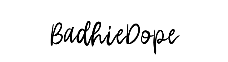 BadhieDope  Fuentes Gratis Descargar