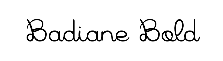 Badiane Bold  Скачать бесплатные шрифты