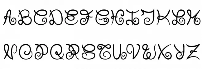 Badiane Bold フォント 大文字