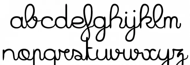 Badiane Bold फ़ॉन्ट लोअरकेस