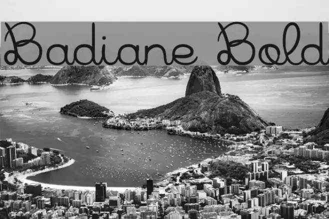 Badiane Bold Font examples