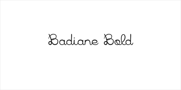 Badiane Bold Logo