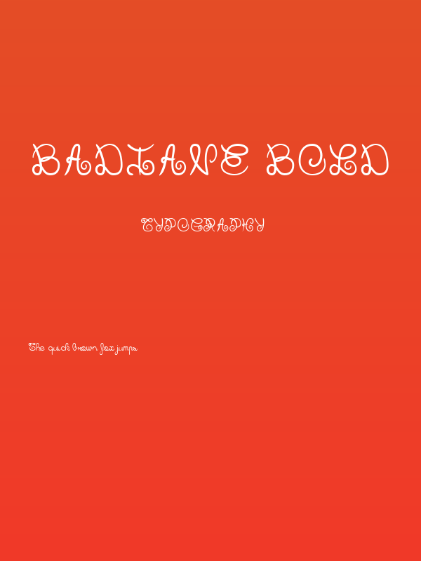 Badiane Bold Poster