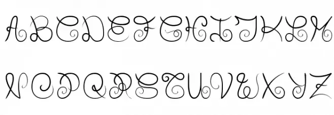 Badiane Font UPPERCASE