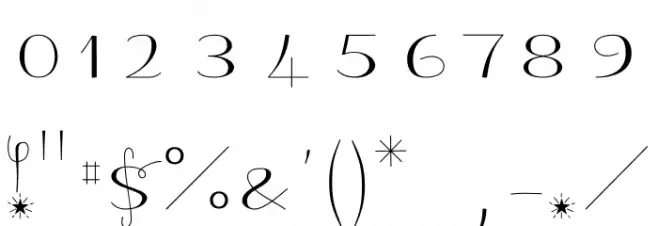 Badinerie Christmas Font OTHER CHARS