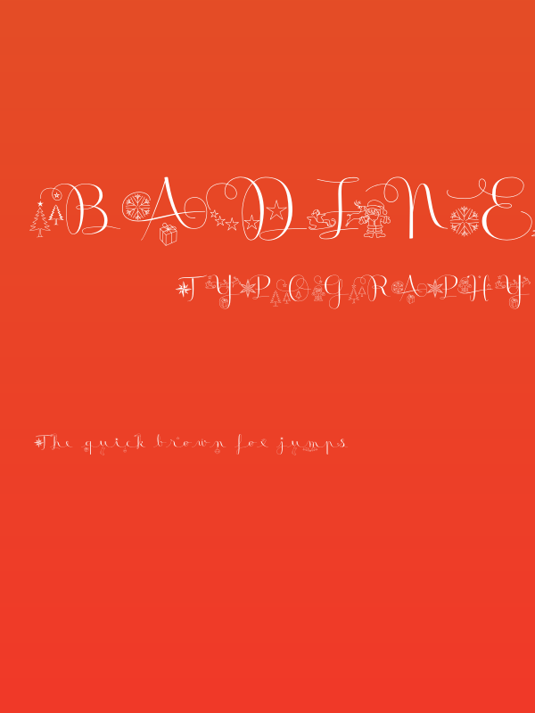 Badinerie Christmas Poster