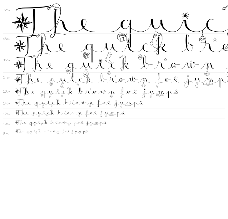 Badinerie Christmas Waterfall