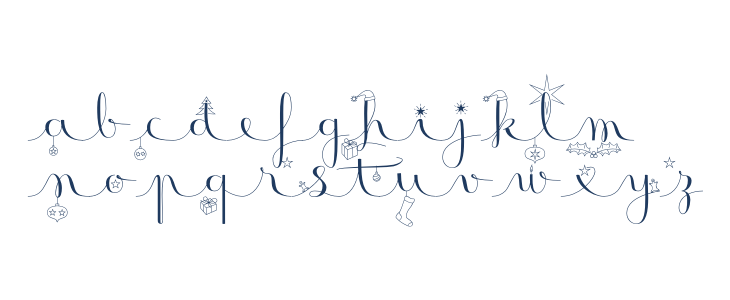 Badinerie Christmas Lowercase