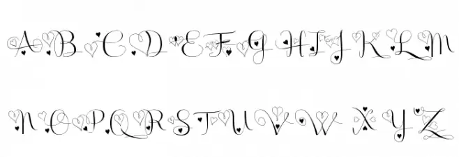Badinerie LoveDemo Schriftart Groß