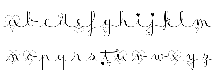 Badinerie LoveDemo Font LOWERCASE