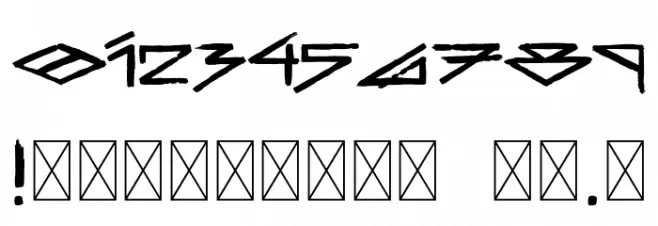 BadlandsRegular Font OTHER CHARS