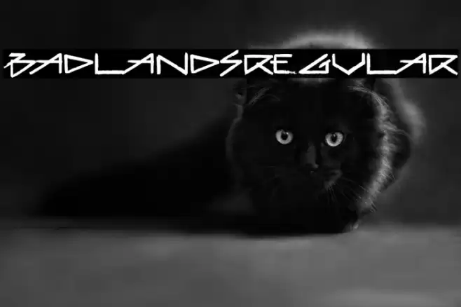 BadlandsRegular Font examples