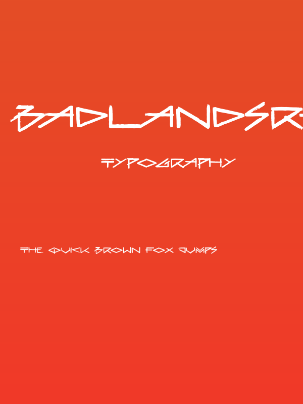 BadlandsRegular Poster