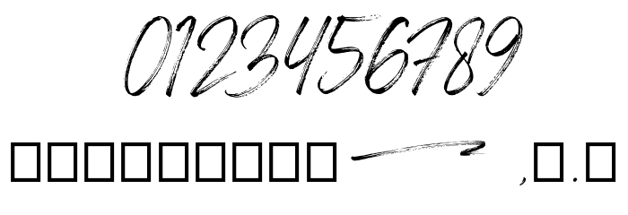 Badlooking_Brush Font OTHER CHARS