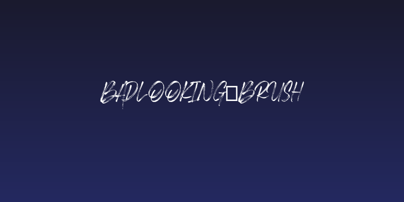 Badlooking_Brush Social Header
