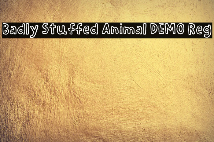 Badly Stuffed Animal DEMO Reg Example 1