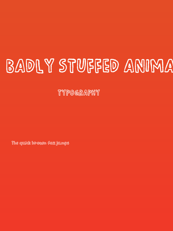 Badly Stuffed Animal DEMO Reg Poster