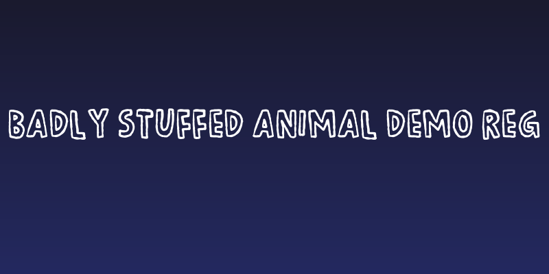 Badly Stuffed Animal DEMO Reg Social Header