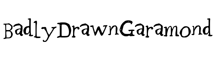 BadlyDrawnGaramond  नि: शुल्क फ़ॉन्ट्स डाउनलोड