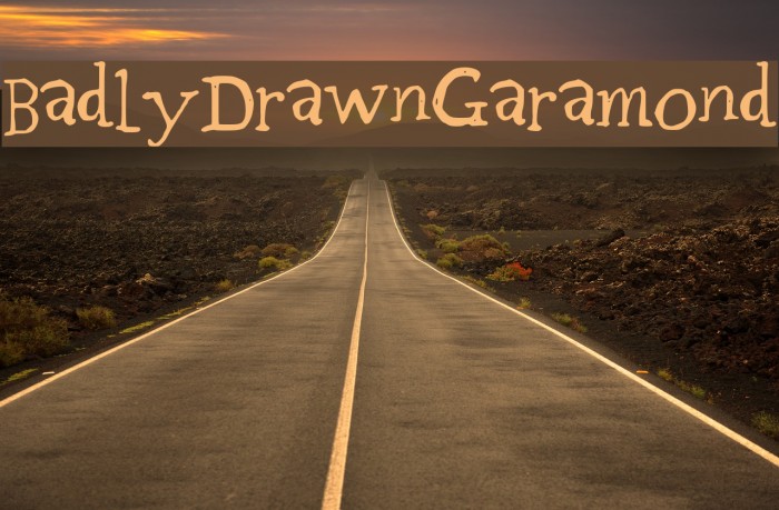 BadlyDrawnGaramond Example 1