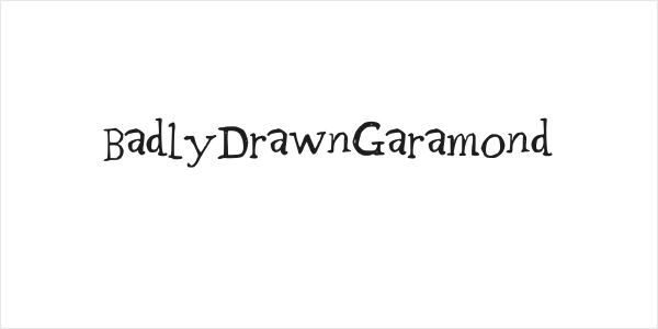BadlyDrawnGaramond Logo