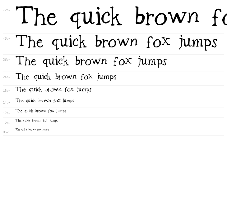 BadlyDrawnGaramond Waterfall