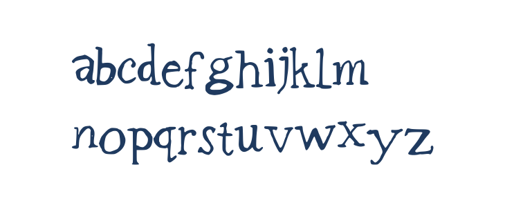 BadlyDrawnGaramond Lowercase