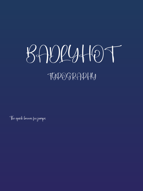 Badlyhot Poster