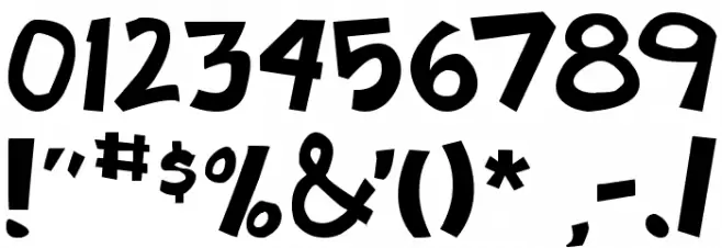 Badonk-a-donk Шрифта ДРУГИЕ символов