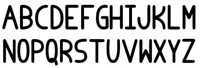 Badopus tfb Font UPPERCASE