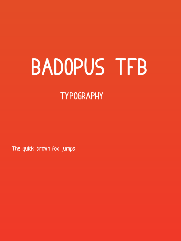Badopus tfb Poster