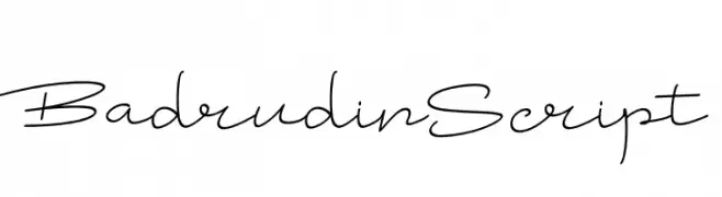 Badrudin Script  les polices de caractères gratuit tlcharger