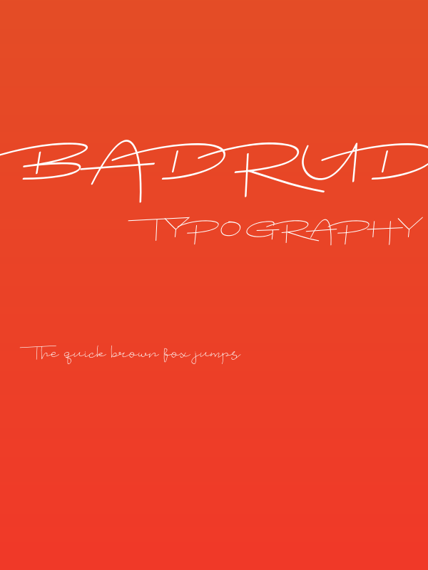 Badrudin Script Poster
