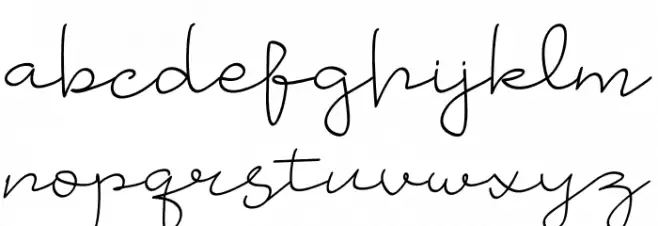 Badrudin Script フォント 小文字