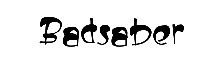 Badsaber  Frei Schriftart Herunterladen