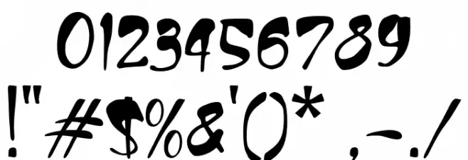 Badsaber Font OTHER CHARS