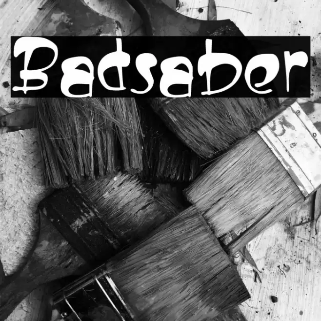 Badsaber Font examples