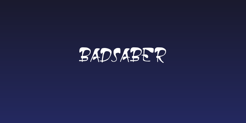 Badsaber Social Header