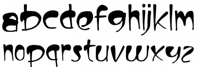 Badsaber Font LOWERCASE
