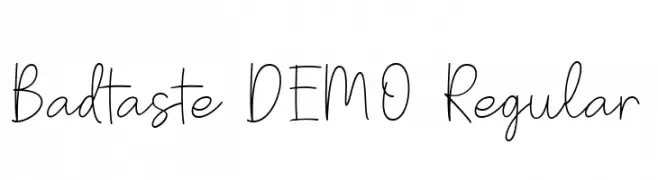 Badtaste DEMO Regular  Frei Schriftart Herunterladen