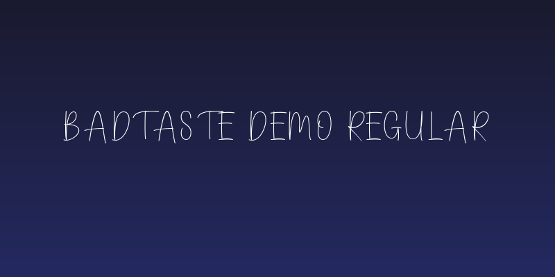 Badtaste DEMO Regular Social Header