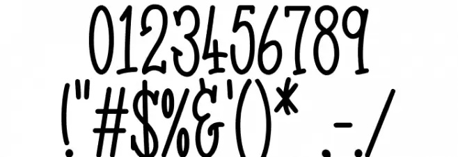 Badumsquish [personal use only Font OTHER CHARS