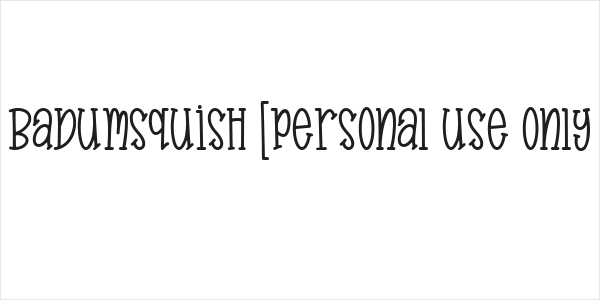 Badumsquish [personal use only Logo