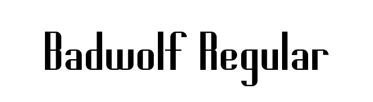 Badwolf Regular  नि: शुल्क फ़ॉन्ट्स डाउनलोड