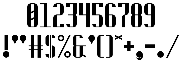 Badwolf Regular Font OTHER CHARS